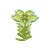 Piranha Verde Flor com Pedrinhas - Imagem 3