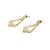 Brinco Dourado Triangular Folheado a Ouro 18k - Imagem 3