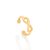Brinco Piercing de Pressão Dourado com Infinito Rommanel - Imagem 1