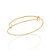 Bracelete Dourado Liso Rommanel - Imagem 1