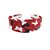 Tiara Larga Vermelha com Borboletas - Imagem 1