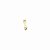 Piercing Pequeno Bolinhas Dourado Folheado com Zircônia - Imagem 3