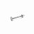 Piercing Tragus Prateado Folheado de Seta - Imagem 1