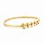 Pulseira Bracelete Dourada com Strass - Imagem 2