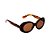 Óculos de Sol Oval Tartaruga Marrom - Imagem 1