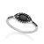 Anel Skinny Ring Composto Por Cristal Navete Rommanel - Imagem 1