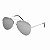 Óculos de Sol Aviador Prateado com Lente Espelhada - Imagem 5