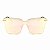 Óculos de Sol Estilo Flat com Lente Espelhada Rosa - Imagem 2