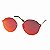 Óculos de Sol Estilo Flat com Lente Espelhada Rosa - Imagem 3