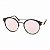 Óculos de Sol Estilo Top Bar Redondo Rosa Espelhado - Imagem 4