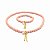 Kit de Colar e Pulseira Rosa com Tassel - Imagem 1