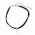 Colar Choker de Cordão Preto com Beija - Flor - Imagem 1