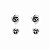 Brinco Prateado Florzinha Ear Jacket - Imagem 1