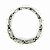 Pulseira Prateada com Pedras Off White - Imagem 2