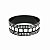 Pulseira Bracelete Preta com Spike e Bolinhas Prateadas - Imagem 1