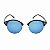 Óculos de Sol Estilo Ray Ban Preto com lente Azul - Imagem 2