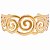 Tiara Dourada Larga de Espiral - Imagem 2