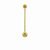 Piercing Transversal Dourado Folheado - Imagem 2