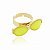 Anel Regulável Dourado de Óculos cor Amarelo Neon - Imagem 1