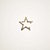 Piercing estrela prata 925 banho ouro - Imagem 1