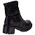 Bota Coturno Moleca Cano Curto Tecido Knit Brilho 5338.101 - Imagem 4