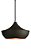 PENDENTE TD 901 1XE-27 PR TEXTURIZ.GRANDE - Imagem 2