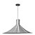 PENDENTE AQUARELA CHAPEU 1LAMP. ALUM.NATURAL - Imagem 1