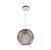 PENDENTE GLOBE ACRILICO C/PINGENTE FUME - Imagem 1