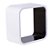 NICHO PLASTICO QUADR.31CM BC/PRETO - Imagem 1