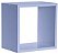 PRATELEIRA NICHO KIDS1,5X28X28X20 AZUL SERENITY - Imagem 1