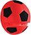 SUPORTE P/PRAT.BOLA DE FUTEBOL VERM/PRETO - Imagem 1