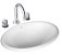 CUBA SOBREPOR OVAL BRANCO GELO 440X310MM L65.17 - Imagem 2