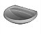 LAVATORIO 455X360MM  IZY CINZA REAL - Imagem 1