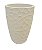 VASO CONICO PRISMA 41CM CIMENTO - Imagem 1