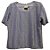 Blusa de Brilho / Lurex Prateado Plus Size - Imagem 1