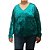 Blusa de Veludo Molhado Verde Tamanho G2 - Imagem 1