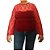 Blusa de Veludo Deluxe Vermelha Tamanho M Plus Size - Imagem 1