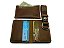Kit Porta Cartão + Chaveiro + Porta Cartão Slim - Couro cor Oil Mostarda - Imagem 2