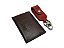 Chaveiro vermelho + Porta Cartões SlimPinhão - Couro Legítimo - Imagem 3