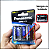 Cartela 8 Pilhas Panasonic Super Hyper AA Comum Peq. 1.5V - Imagem 3