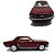 Miniatura Ford Mustang 1964 1/2 Clássico Metal Coleção 1:36 - Imagem 2