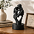 Presente Pai E Filha Dia Dos Pais Estatueta Preta Decoração - Imagem 3