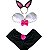Fantasia Sexy Plus Size com Bojo - Coelhinha Shortinho - Imagem 2
