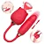 Vibrador Duplo Flor Sugador e Bullet - ROSY - One Sex - Imagem 2