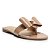 Arezzo Rasteira Nude Minimalista Laço - Imagem 1