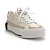 Arezzo Tênis Branco Flatform Amarração Preto - Imagem 1