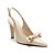 Arezzo Scarpin Branco Couro Bico Fino Slingback Laço - Imagem 1
