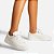 Arezzo Tênis Branco Bico Redondo Amarração A - Imagem 2