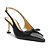 Schutz Scarpin Salto Medio Couro Preto - Imagem 1