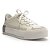 Arezzo Tênis Branco Flatform Amarração Prata - Imagem 1